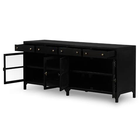 katren industrial matte black metal brass box cabinet|Industrial Black Metal Cabinet .